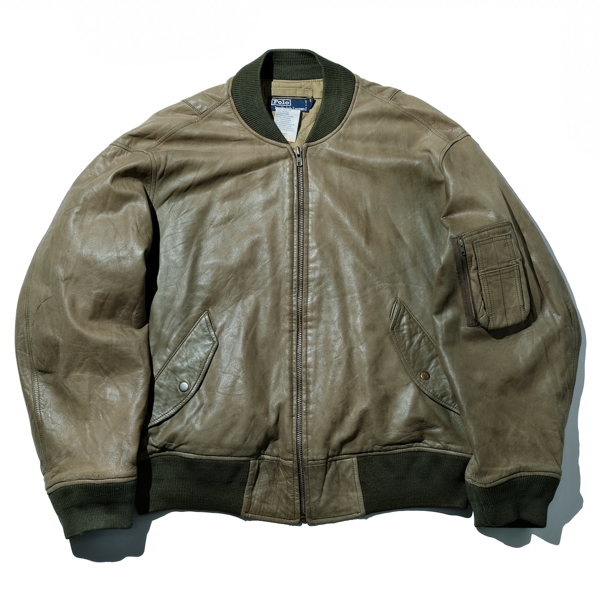 Polo by Ralph Lauren MA-1 type leather jacket[L] | goodbuy