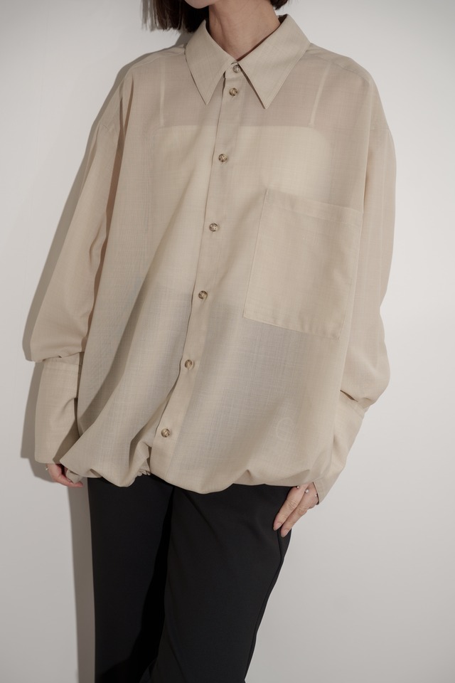 desert sheer balloon shirt(beige) ご注文から1週間前後で発送
