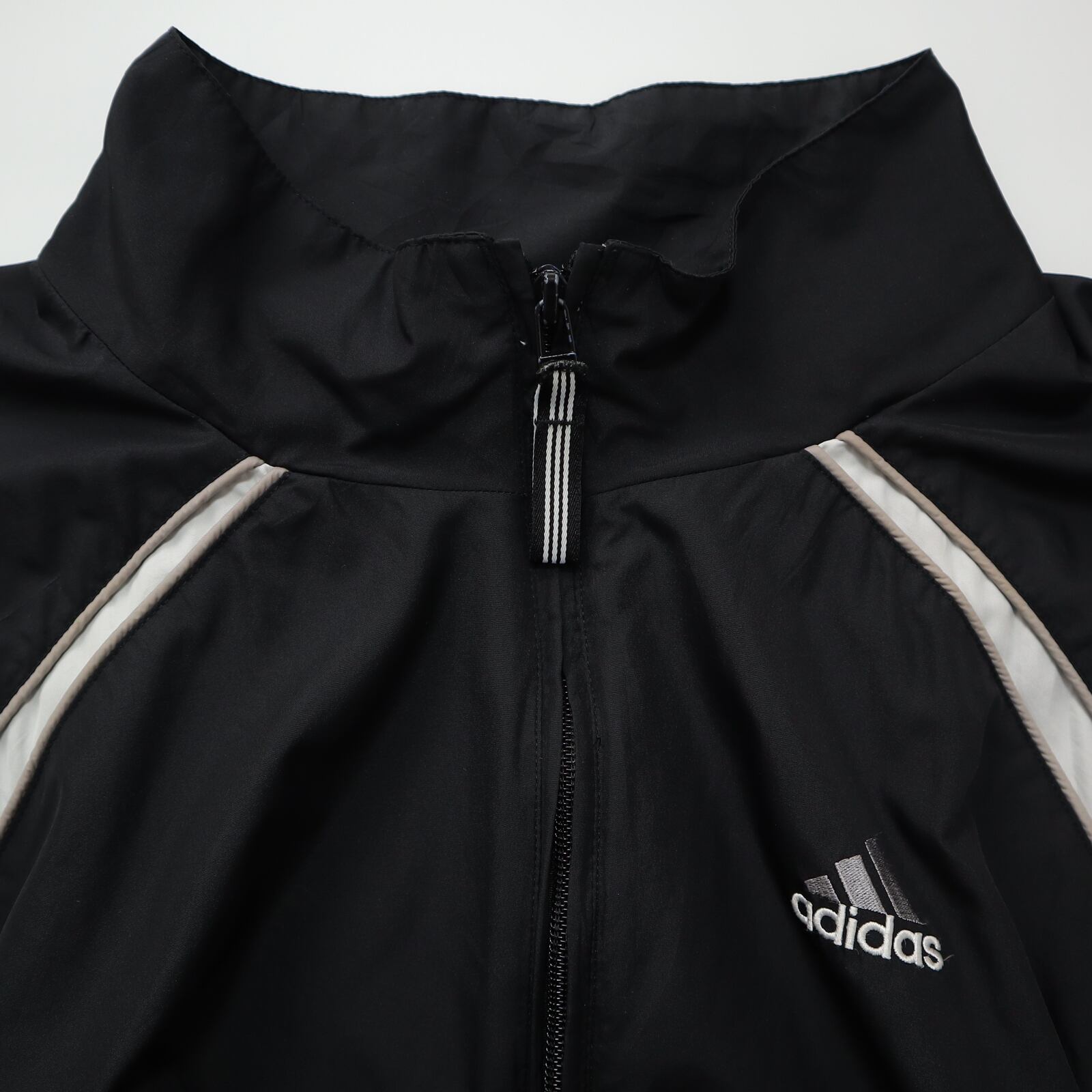 00s adidas ウーブンジャケット アディダス 古着 黒 ブラック ブルゾン