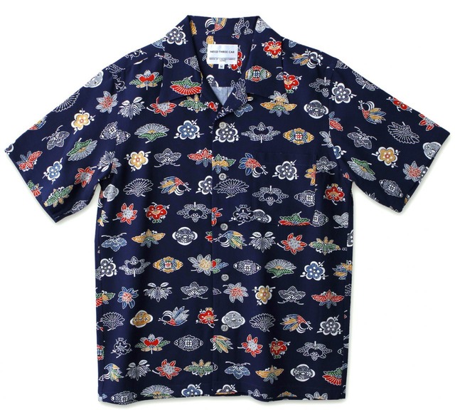 NEED THREE CAR / ニードスリーカー 着物地シルクアロハシャツ