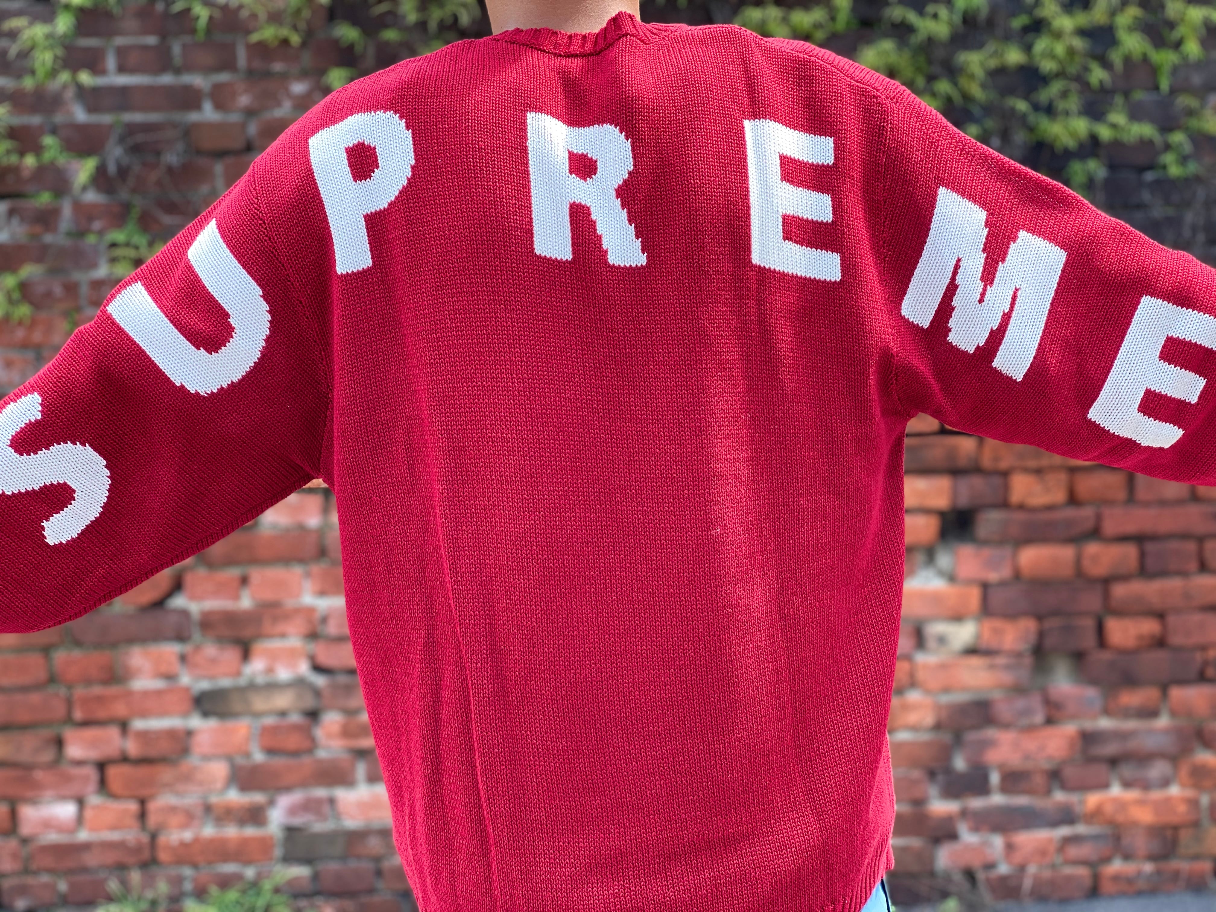 supreme Back Logo Sweater Lサイズ
