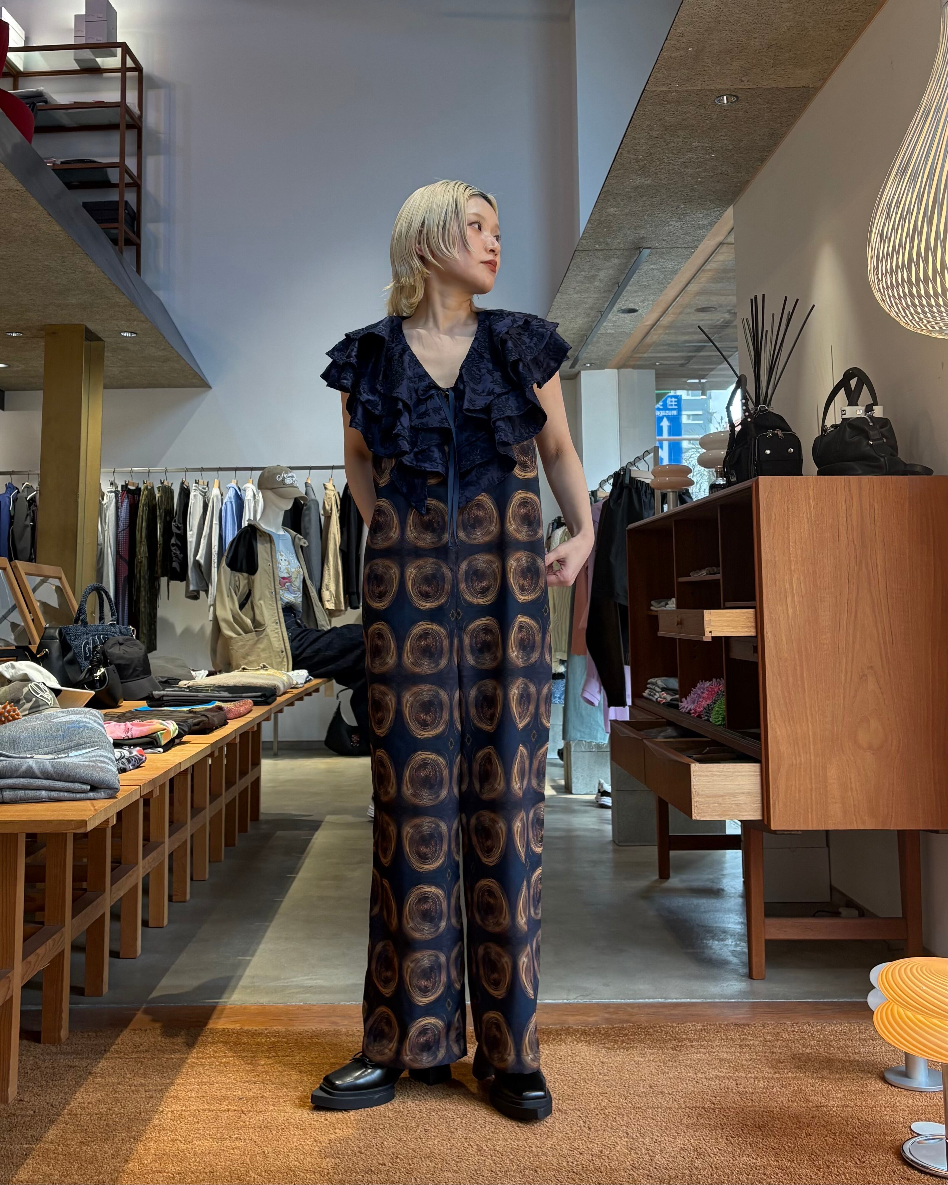 FUMIE TANAKA jacquard all in one 新品タグ付き 6 (ROKU) - FUMIE=TANAKA jacquard all-in-one オールインワンの通販