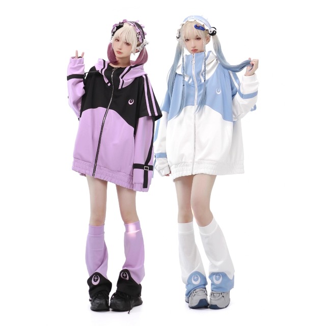 ゴスロリファッション 通販 With U 【パープル国内入荷】 地雷ファッション  ハーフパンツ ジャージ 地雷服 地雷系ファッション 原宿ファッション 病み可愛い インディーズファッション Y2K ストリートファッション