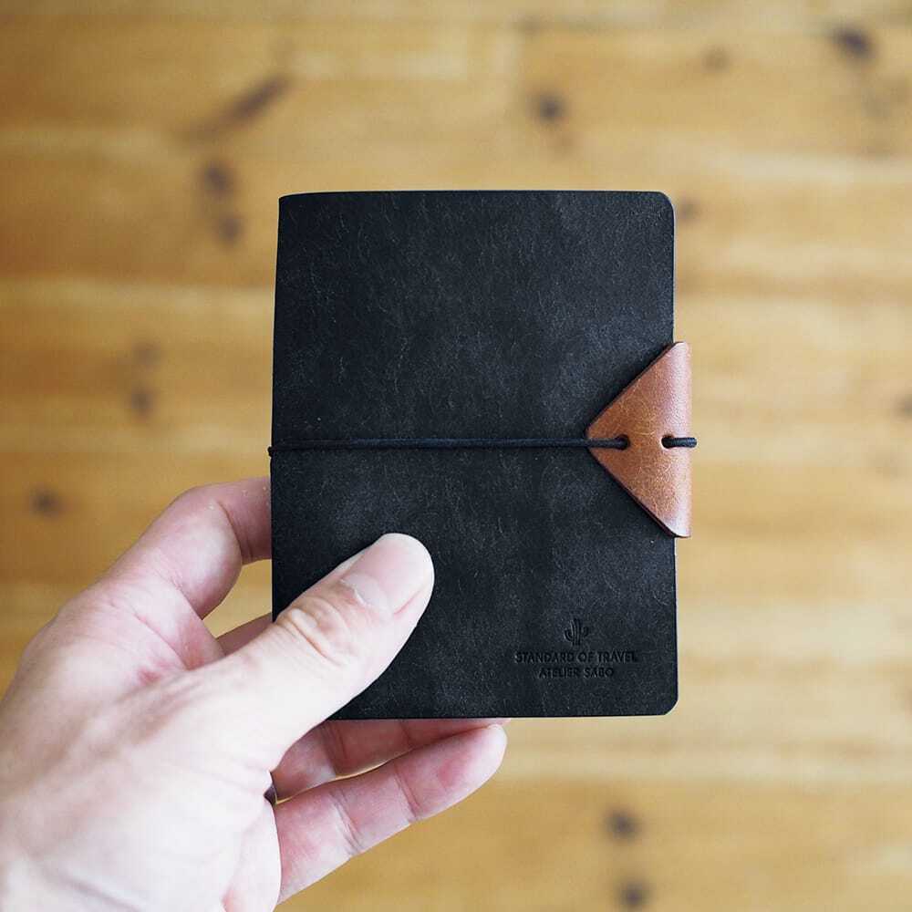 ロディアカバー No.11用【ブラック×ブラウン】ペンが挟める | セミ