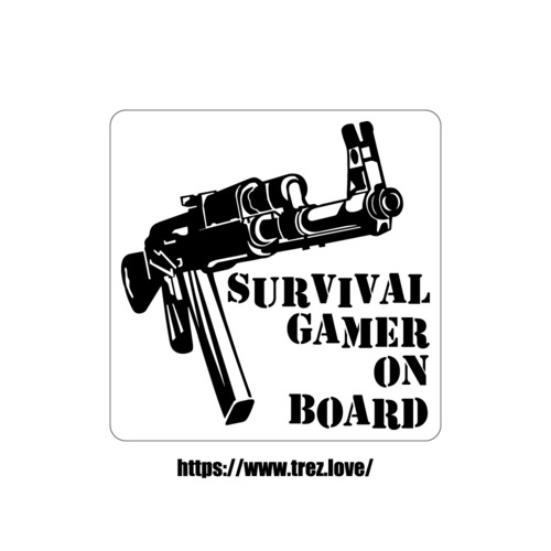 全8色 SURVIVAL GAMER ON BOARD サバイバルゲーム マグネット