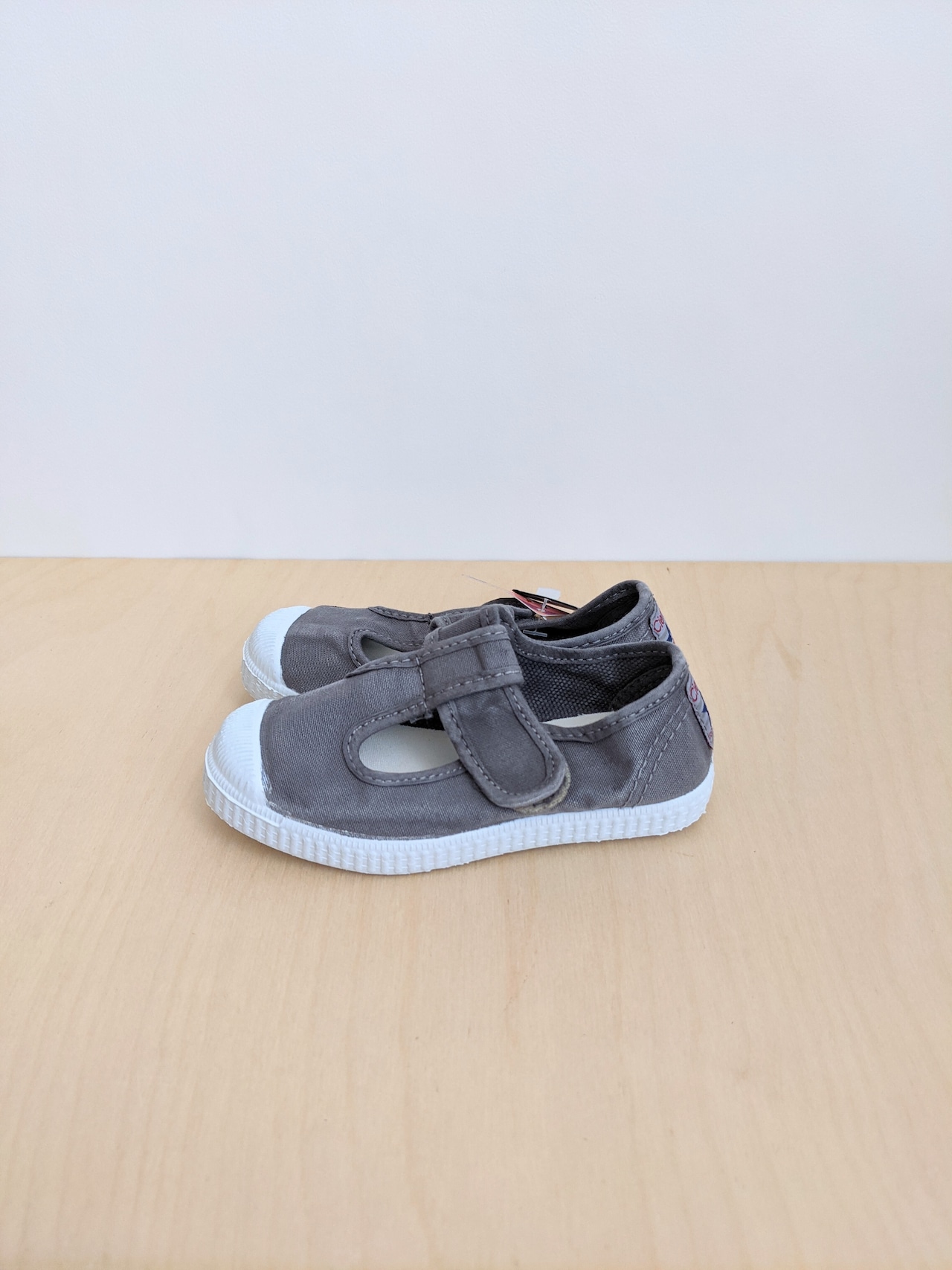 T-Strap Deck Shoes (むら染めGris)  / Cienta