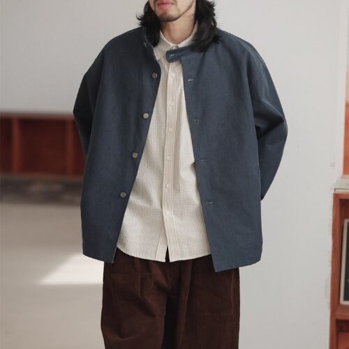 スタンドカラーネイビージャケット vi1572