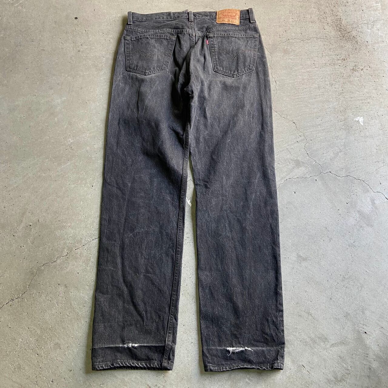 90年代 USA製 リーバイス 501 ストレート ブラックデニムパンツ メンズ