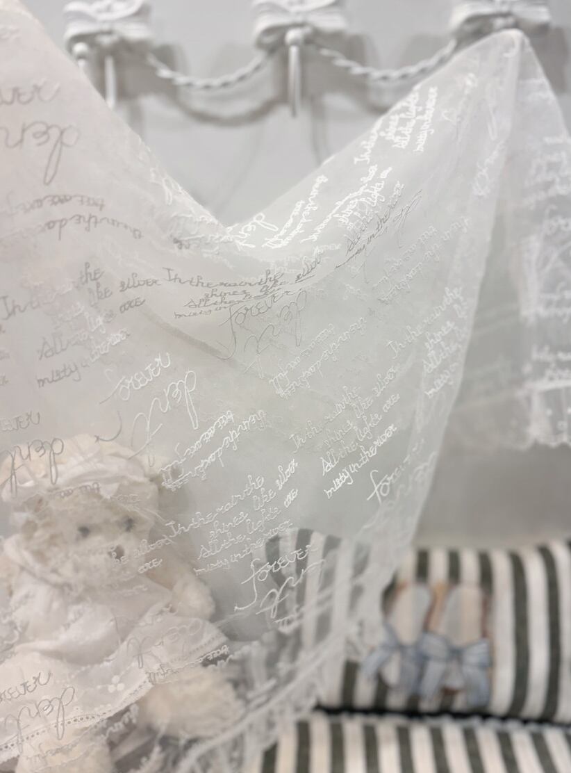 即納【malrang】Lettering Blanket (White)