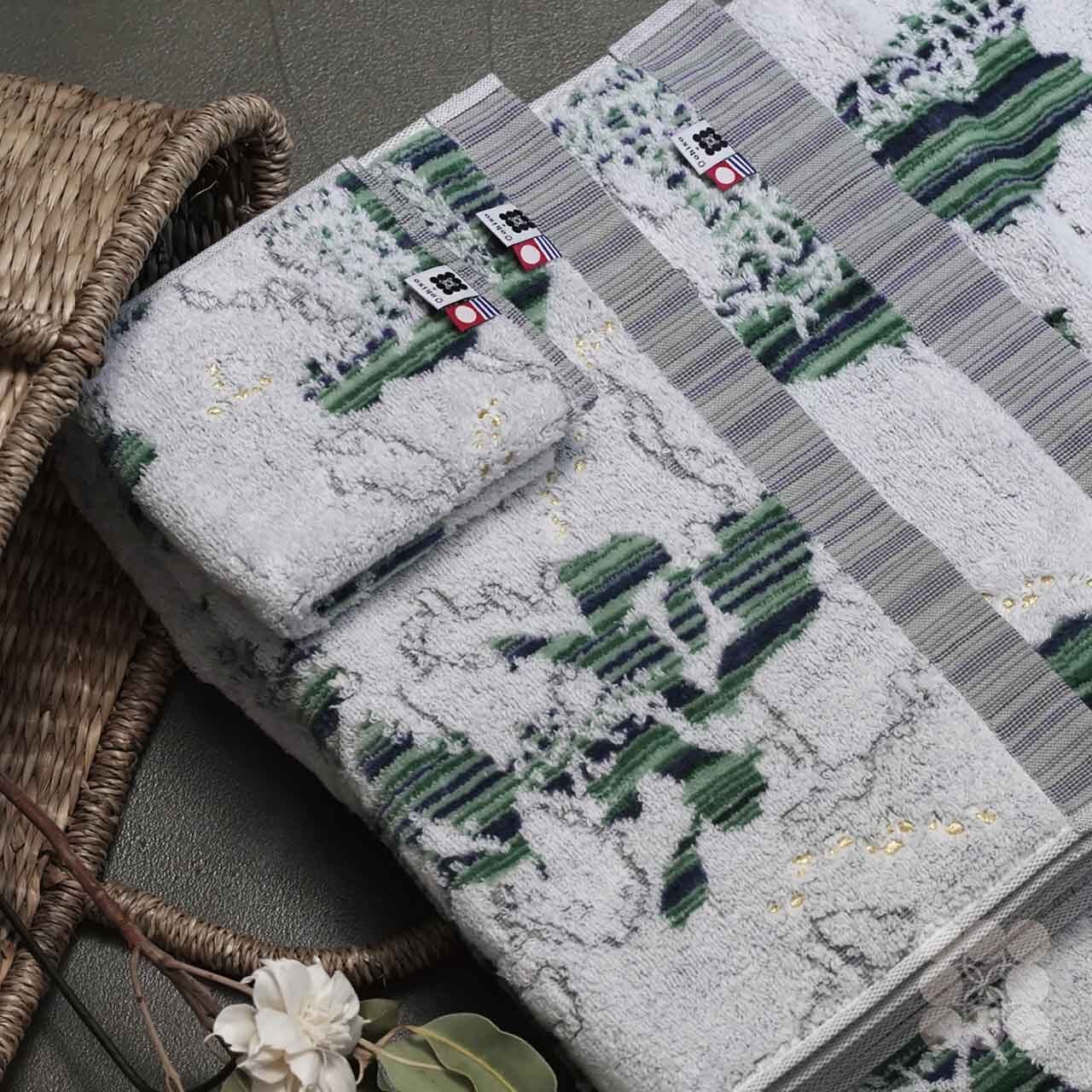 万緑 フェイスタオル／Banryoku face towel | 今治タオルの通販
