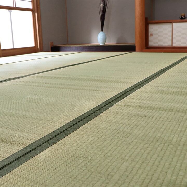 純国産 い草 上敷き カーペット 双目織 『草津』 江戸間3畳(約176×261cm）