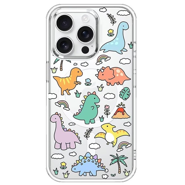 可愛い iPhone SE2 SE3 用 ケース 恐竜 子供 スマホケース かわいい クリアケース TPU バンパー ワイヤレス充電対応 iPhone7/8/SE2/SE3 用