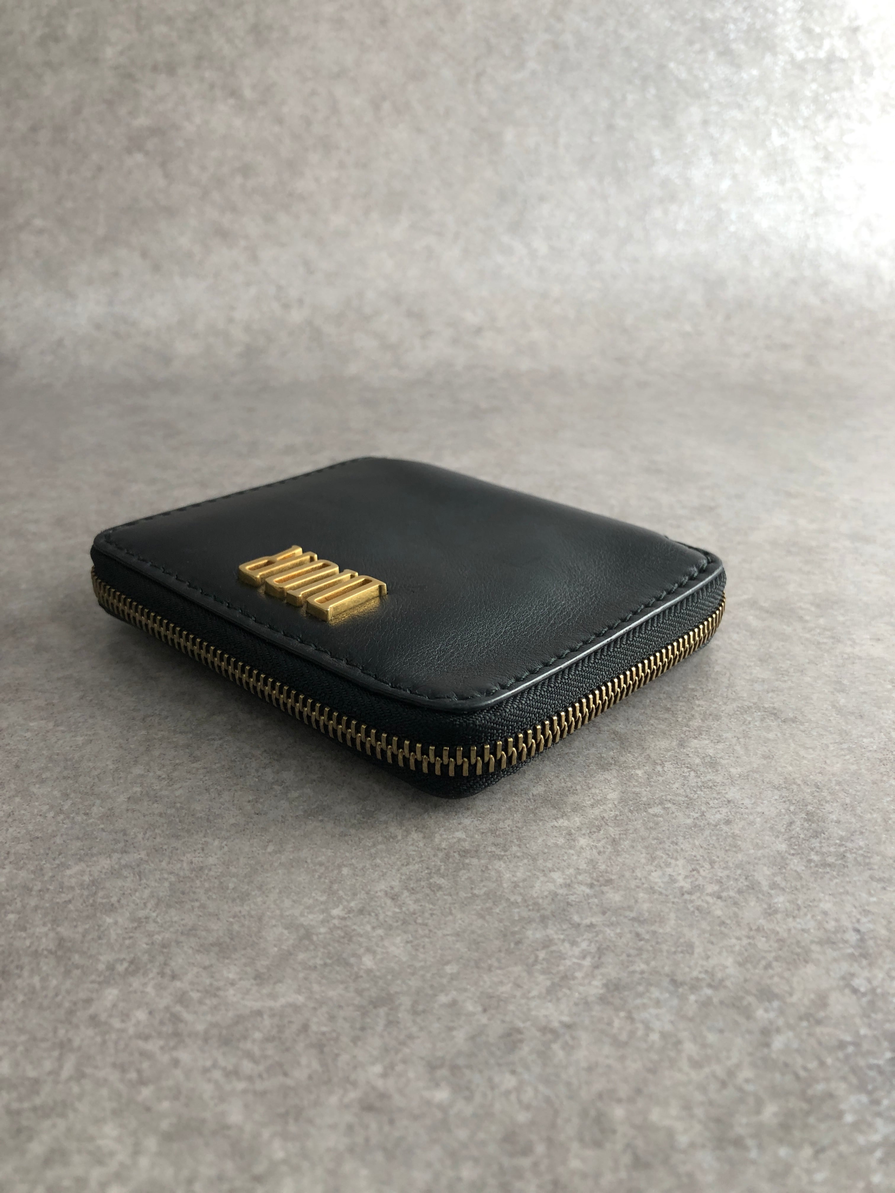 値下げ ☆ ディオール 二つ折り 財布 ブラック ヴィンテージ Christian Dior クリスチャン ディオール 財布 ブラック ロゴ レザー 2