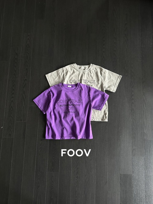 FOOV［取寄］lettering tee 26summer
