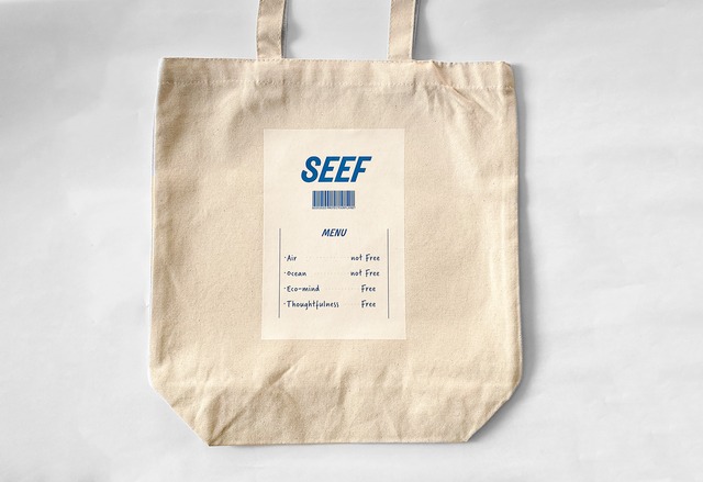 SEEF -"not Free" オーガニックコットン エコバッグ-