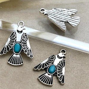 ターコイズデザインイーグルチャーム