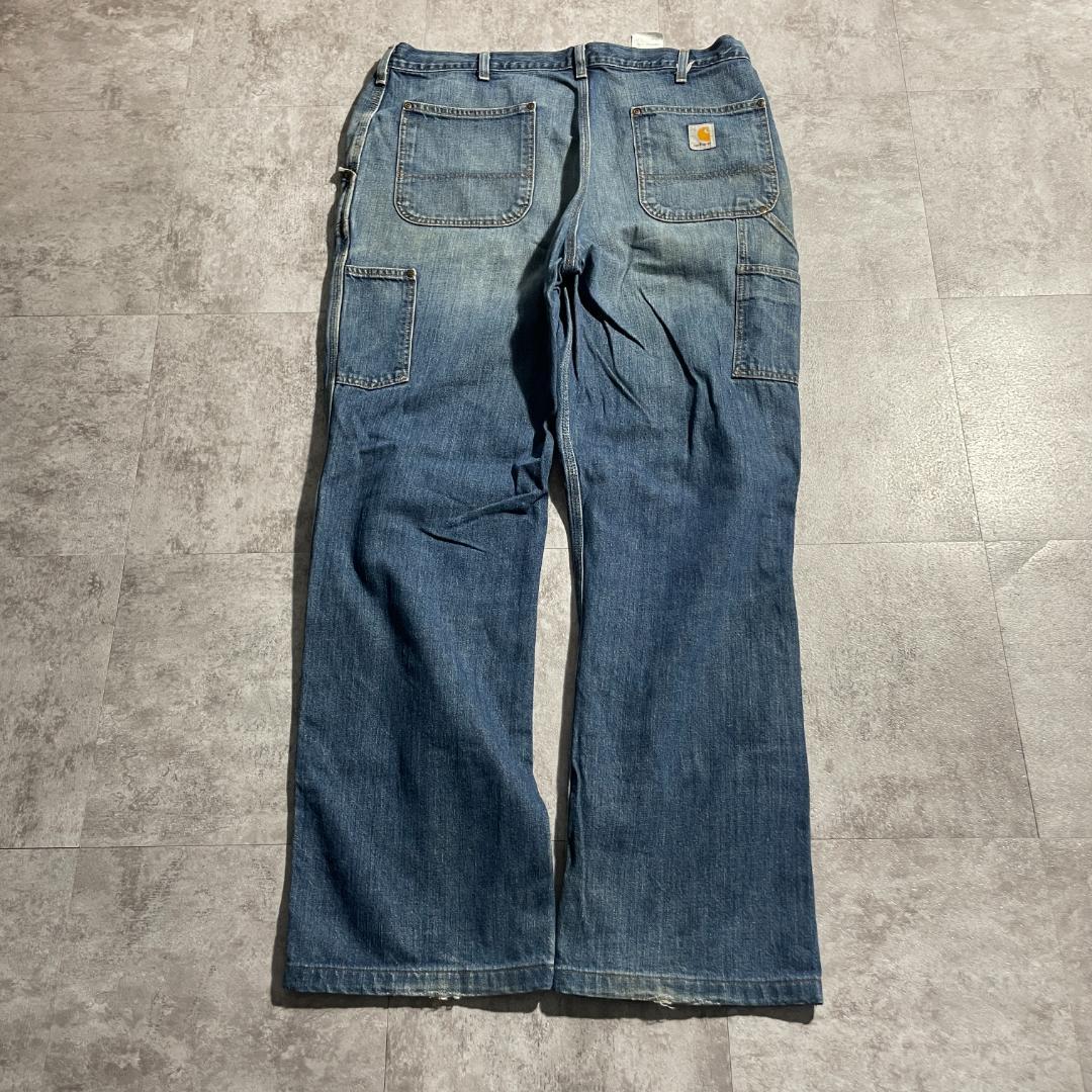 10s メキシコ製 デニム ダブルニー Carhartt EB227 36×34 | ib2