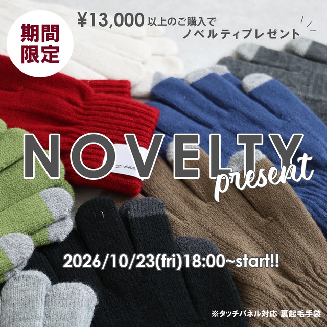 NOVELTY FAIR ♡　ノベルティプレゼントについて★