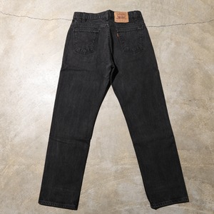美品 34×30 USA 95年 オレンジタブ Levi’s 505 サルファブラック デニムパンツ