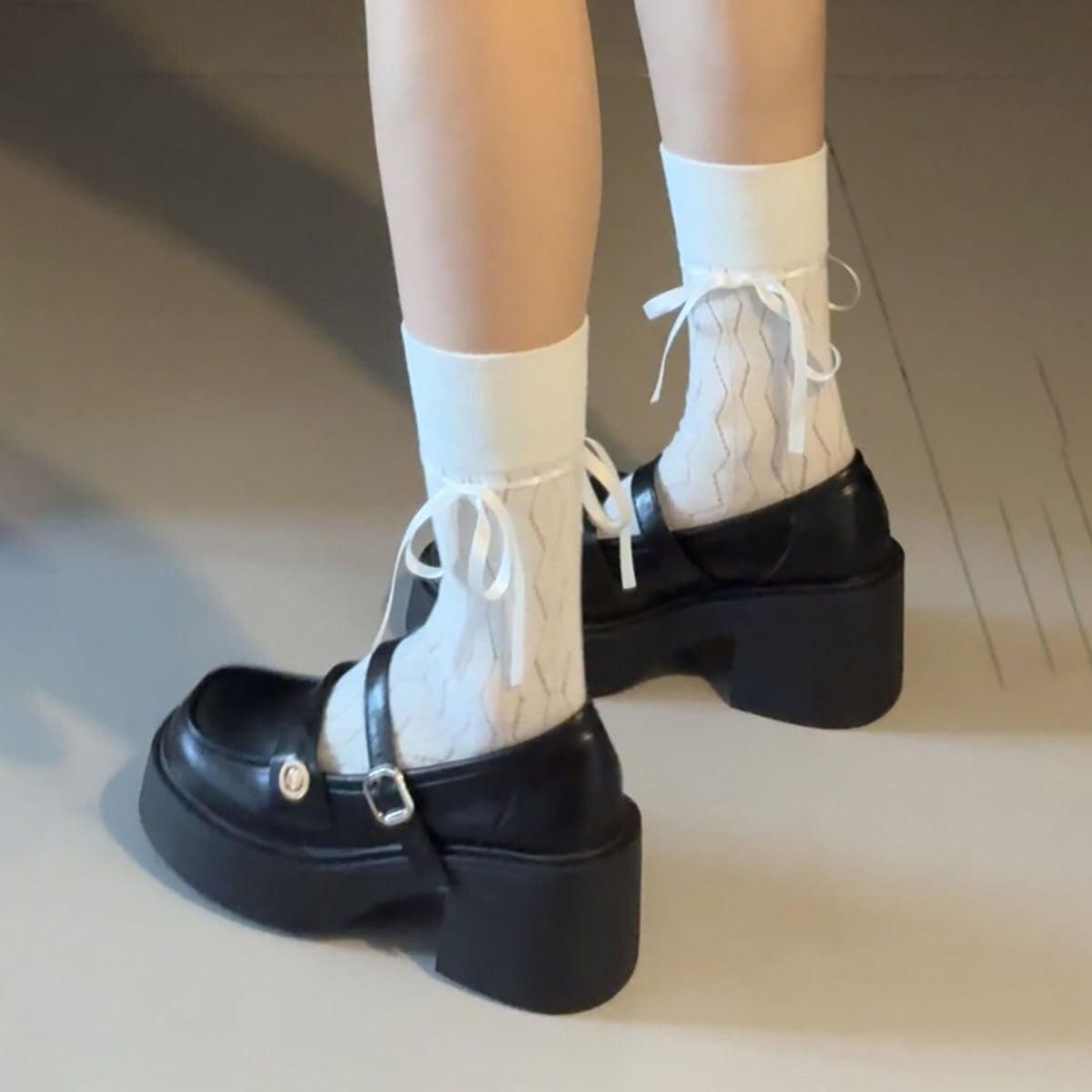 学院風 厚底 ローファー レディース 韓国 通勤 通学 学生 大人 きれいめ PUレザー シンプル ガーリー シューズ コスプレ メイド チャンキーヒール 大人可愛い 大人女子