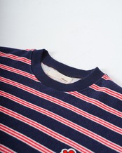 【#Re:room】CUT OFF BORDER SWEAT TRAINER［REC884］