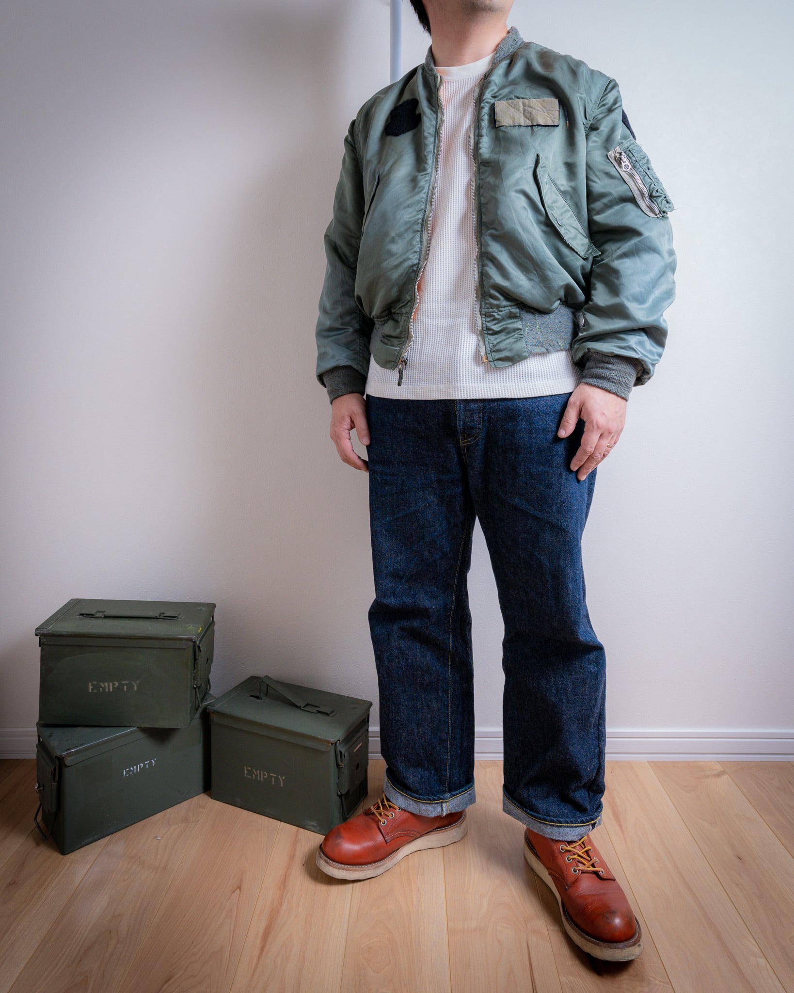 米軍実物　60s ALPHA INDUSTRIES L-2B フライトジャケット