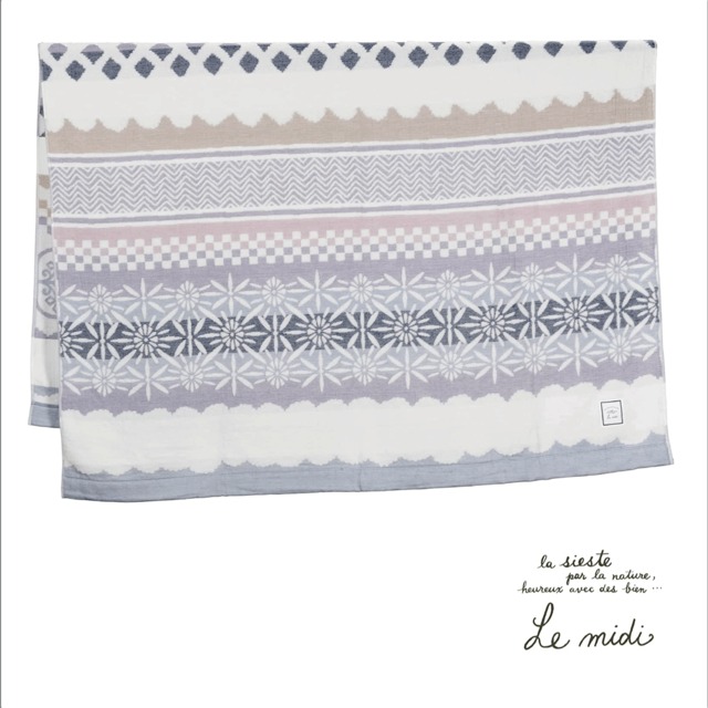 『Le midi』ガーゼパイルタオルケット　nishikawa 　