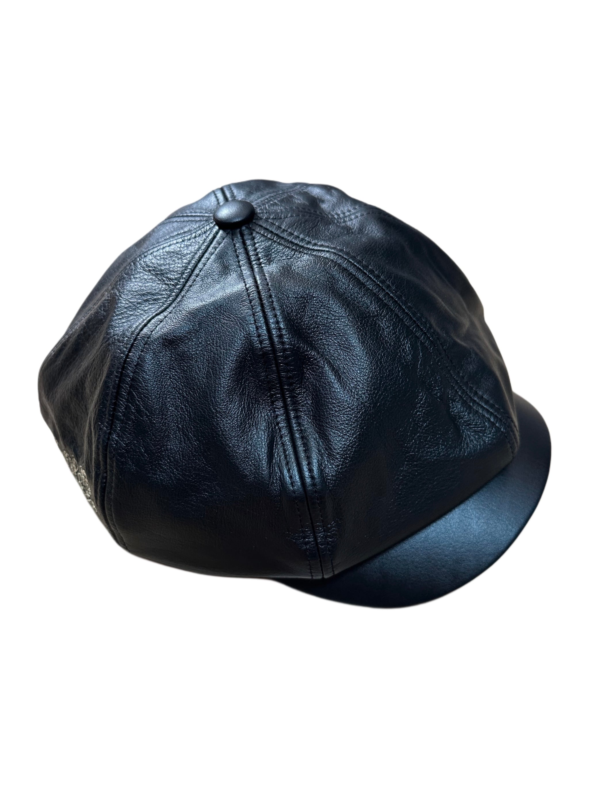 試着のみ Gain tip design レザーキャスケット Rude Classic Leather Casquette | Gain Tip Design