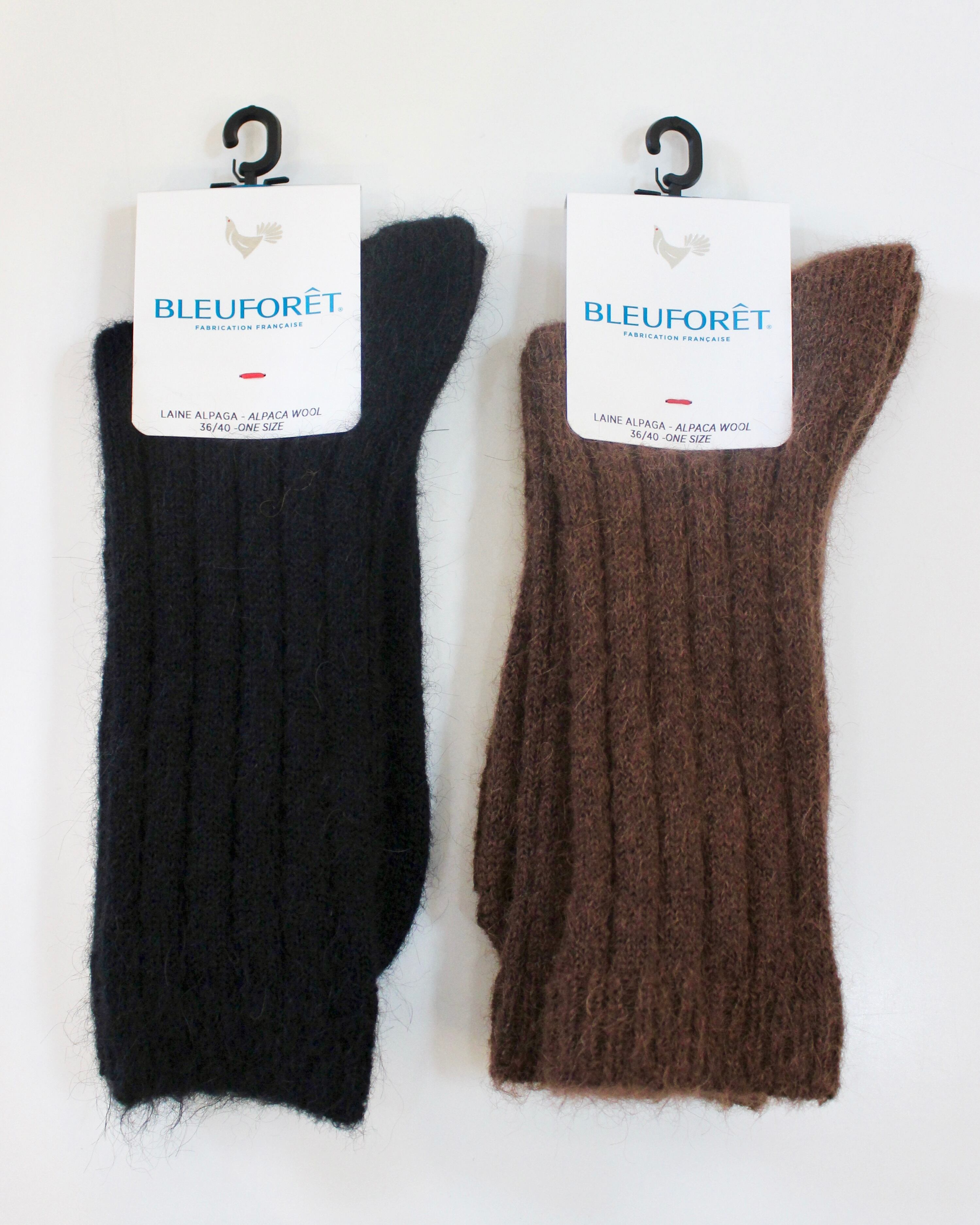 BLEU FORET/alpaca wool socks