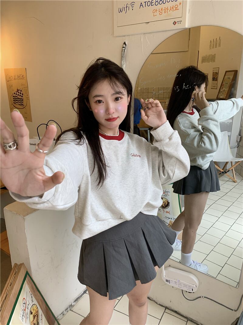 薄手プルオーバー セーター ジャケット スプリングオータムルーズショートトップス ロング 春物 秋物 モンロー98636428432