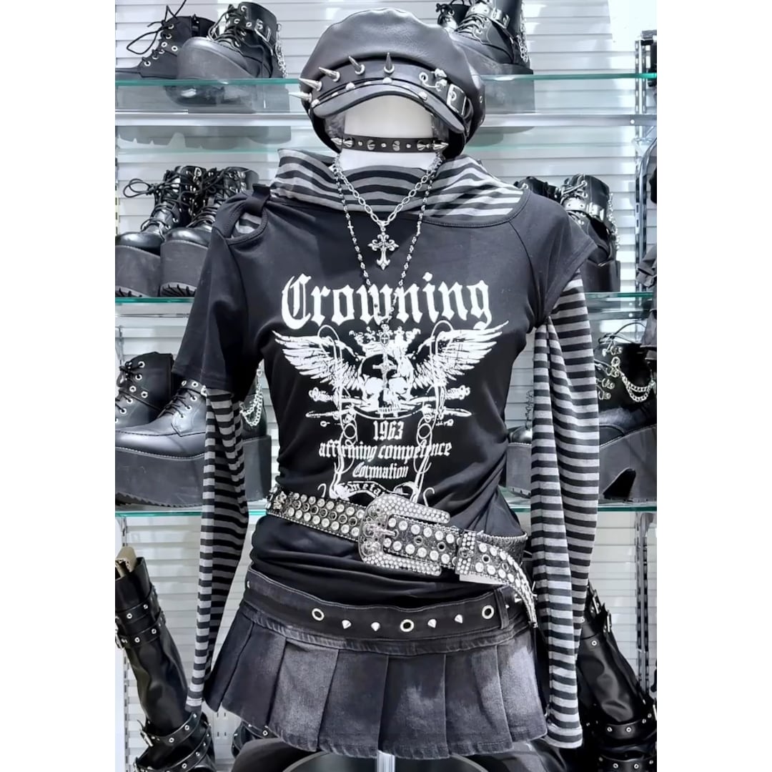 【4/7新着】ワンショルスカルWINGギャザーピタT