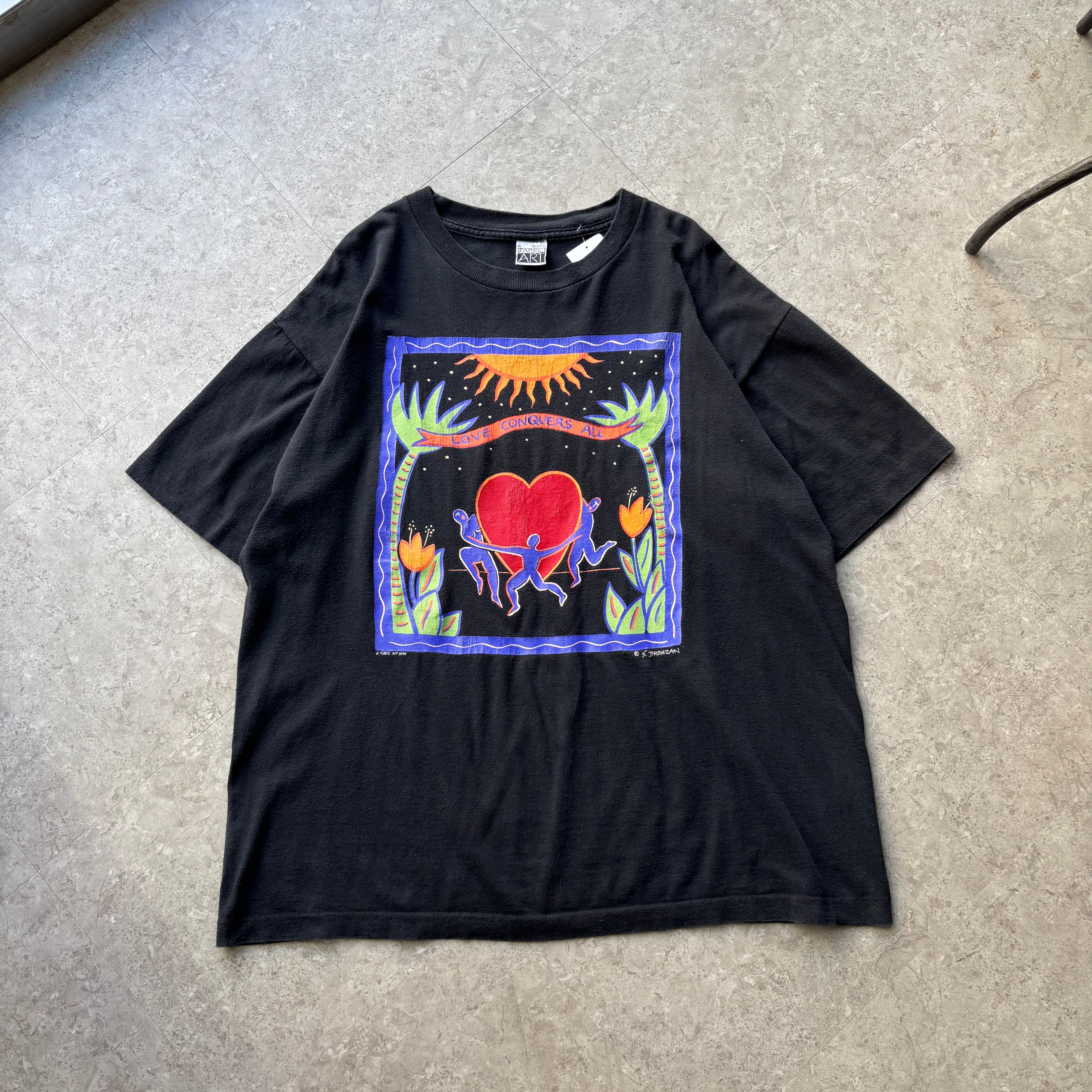 90s FABRIC ART Inc. "S.BRONZAN" T-shirt【仙台店】