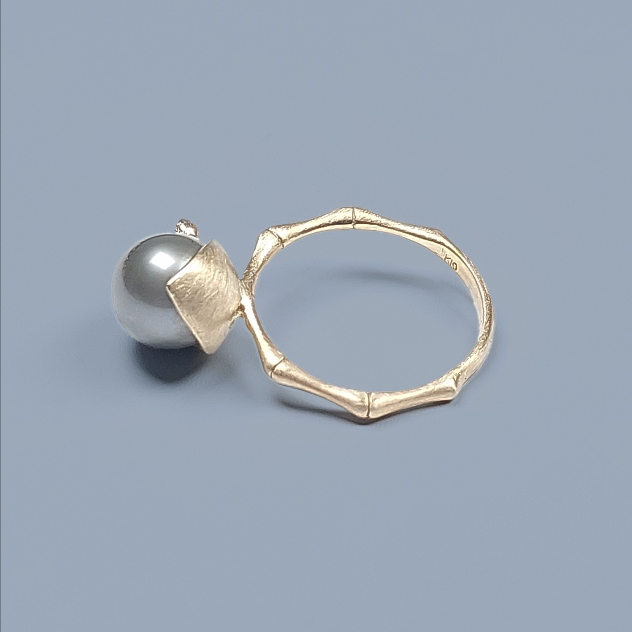 K10 South Sea baroque Pearl (Cradie Ring)