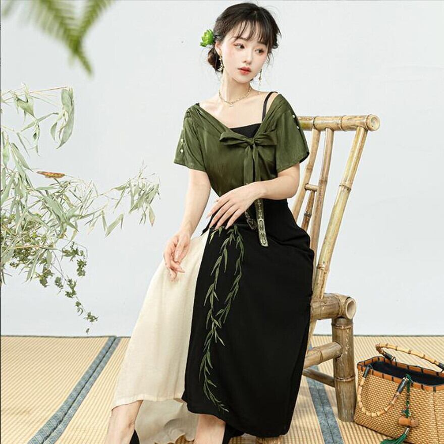 セットアップ 3点セット チャイナ風 甘め 可愛い 中華ロリータ
