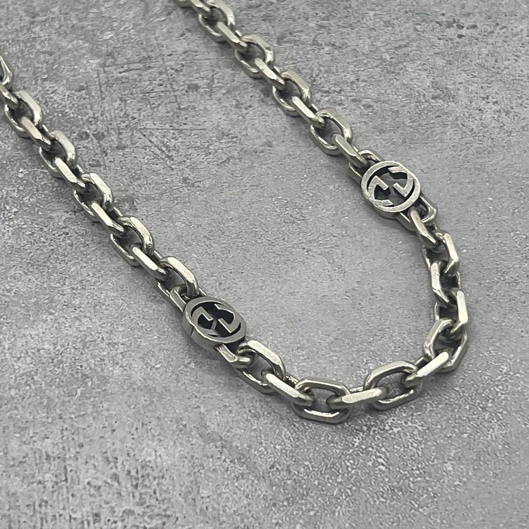 グッチ GUCCI インターロッキングG ネックレス Ag925