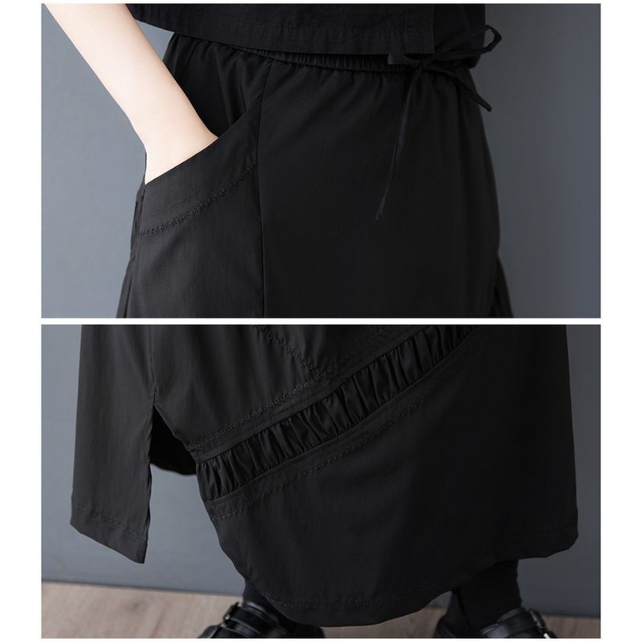 ギャザーティアード マキシスカート 00152