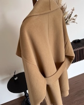 クラシカルウール ベルテッドショートコート
