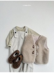 〖取寄〗韓国子供服 / 26winter / minirobe / ヨーヨーボーダーTシャツ / キッズ *S~XL*