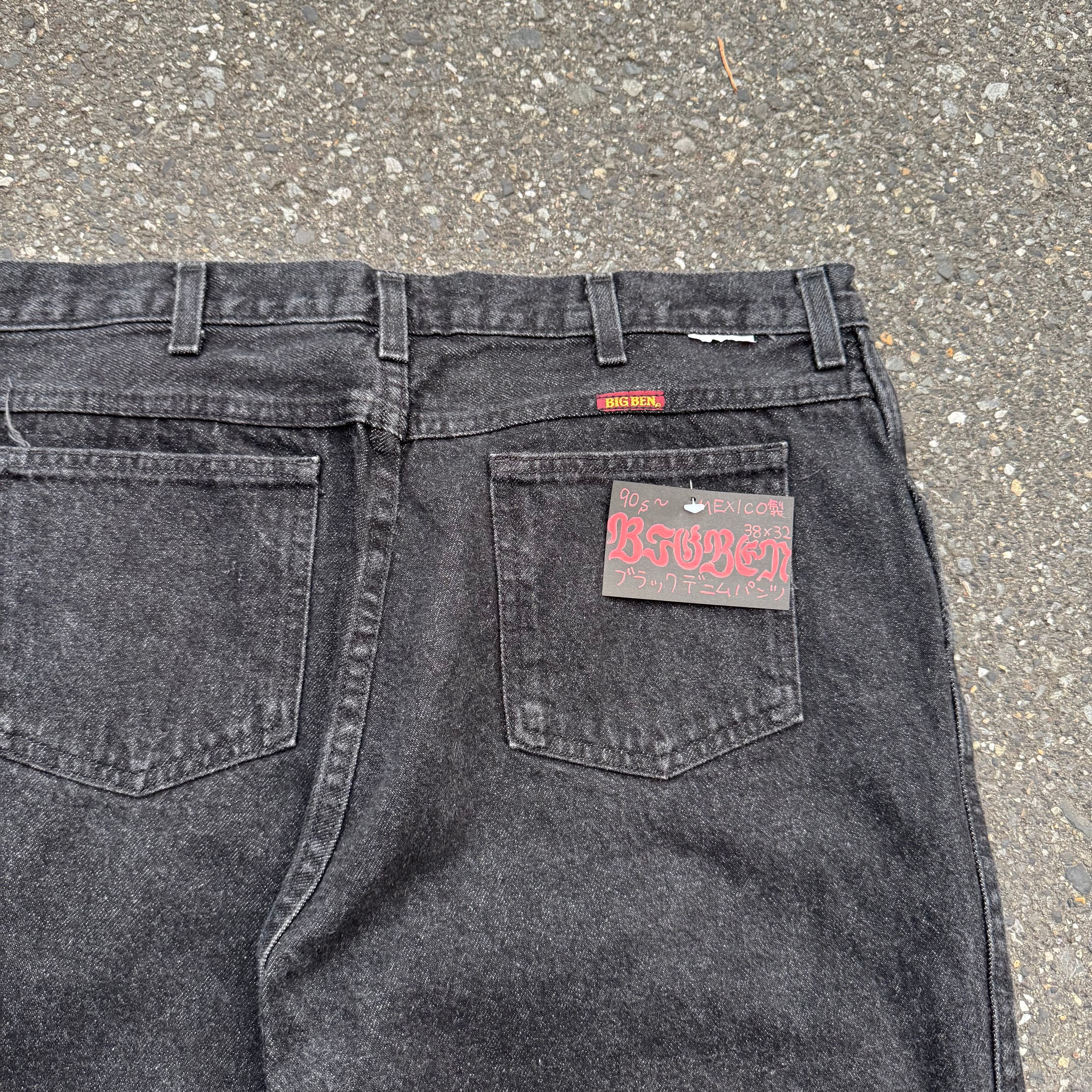 90s メキシコ製 BIG BEN ブラックデニムパンツ AKB | 古着屋PENNY
