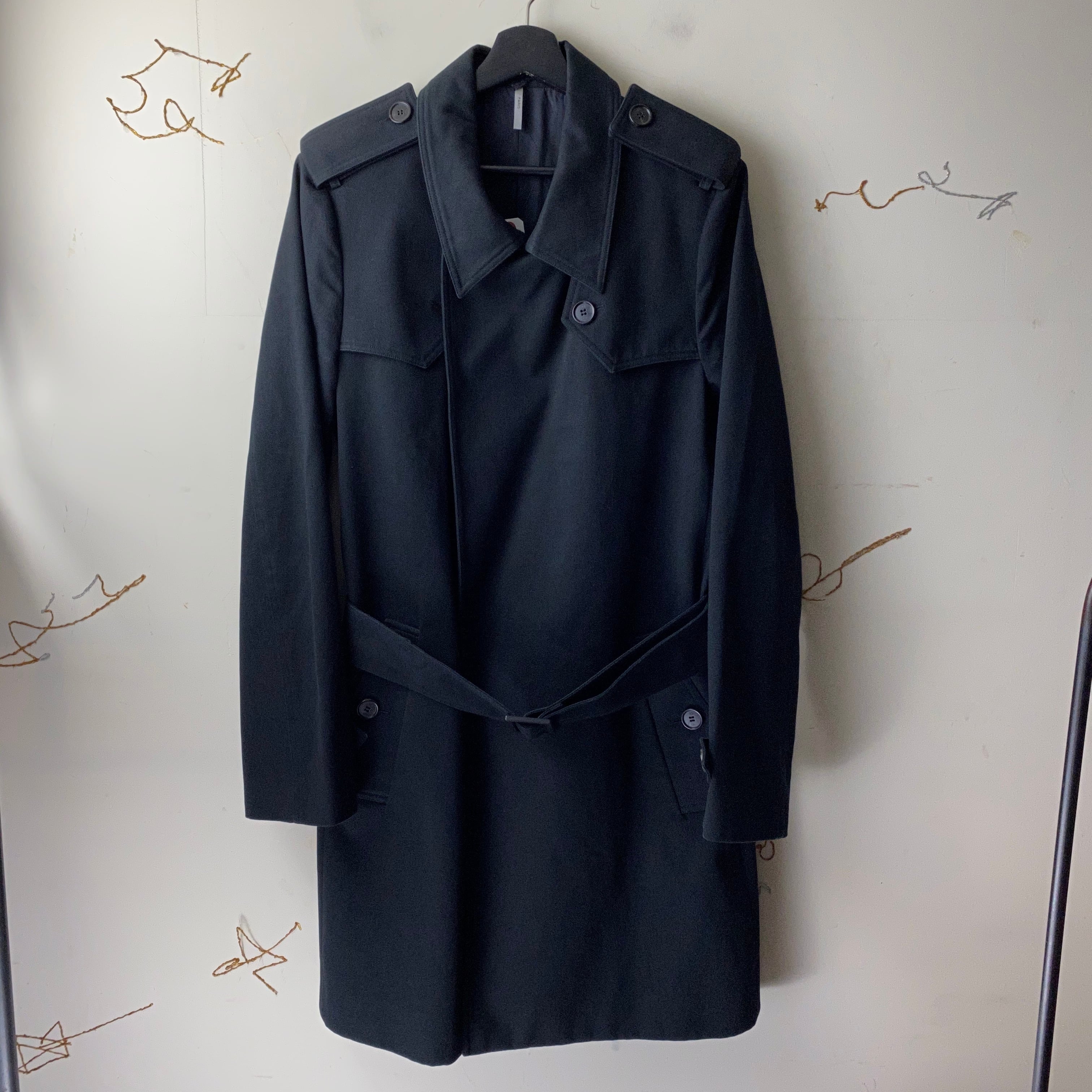 2006AW DIOR HOMME by hedi slimane fly front coat | NOIR ONLINE 