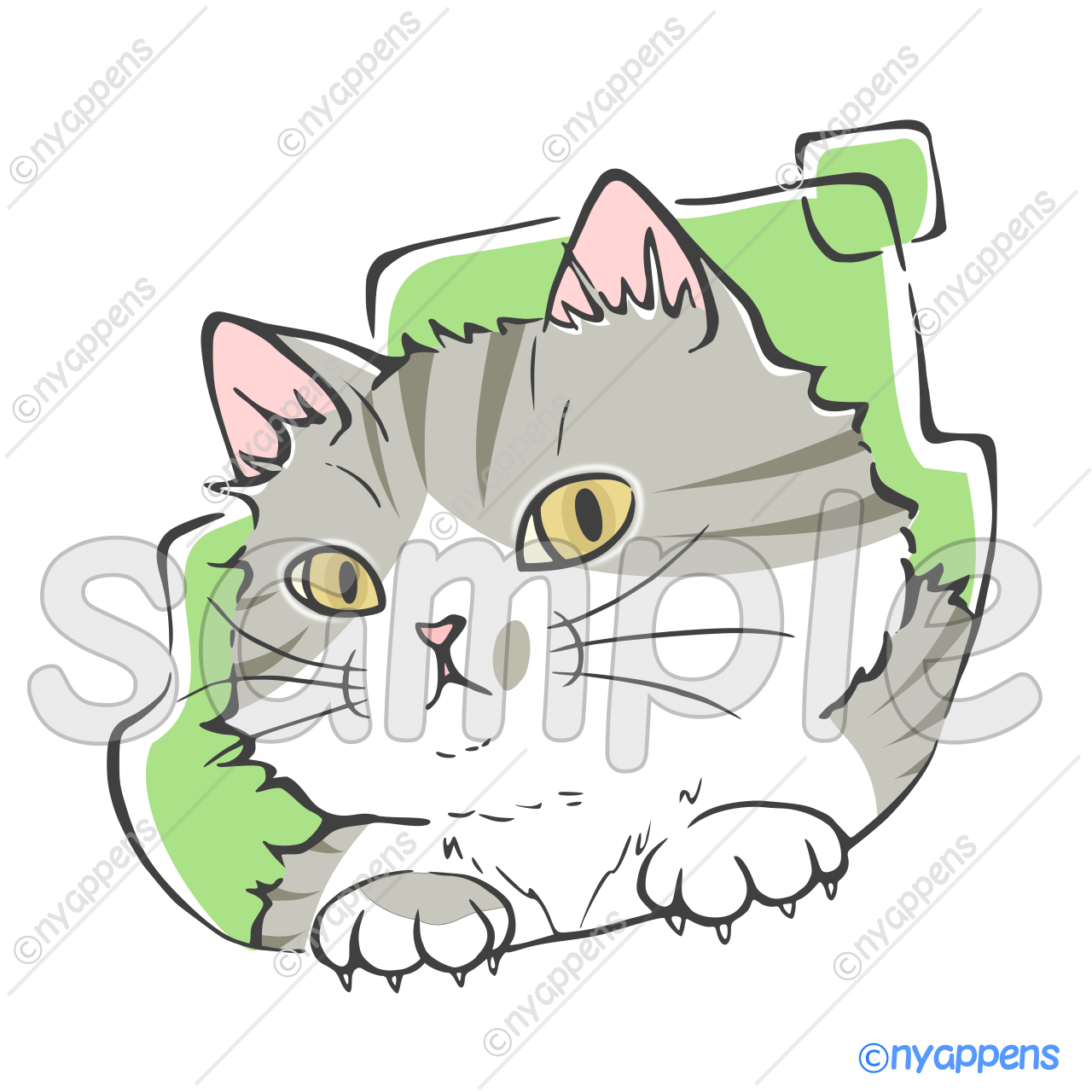 【商用利用OK】手書き猫イラスト<S7>