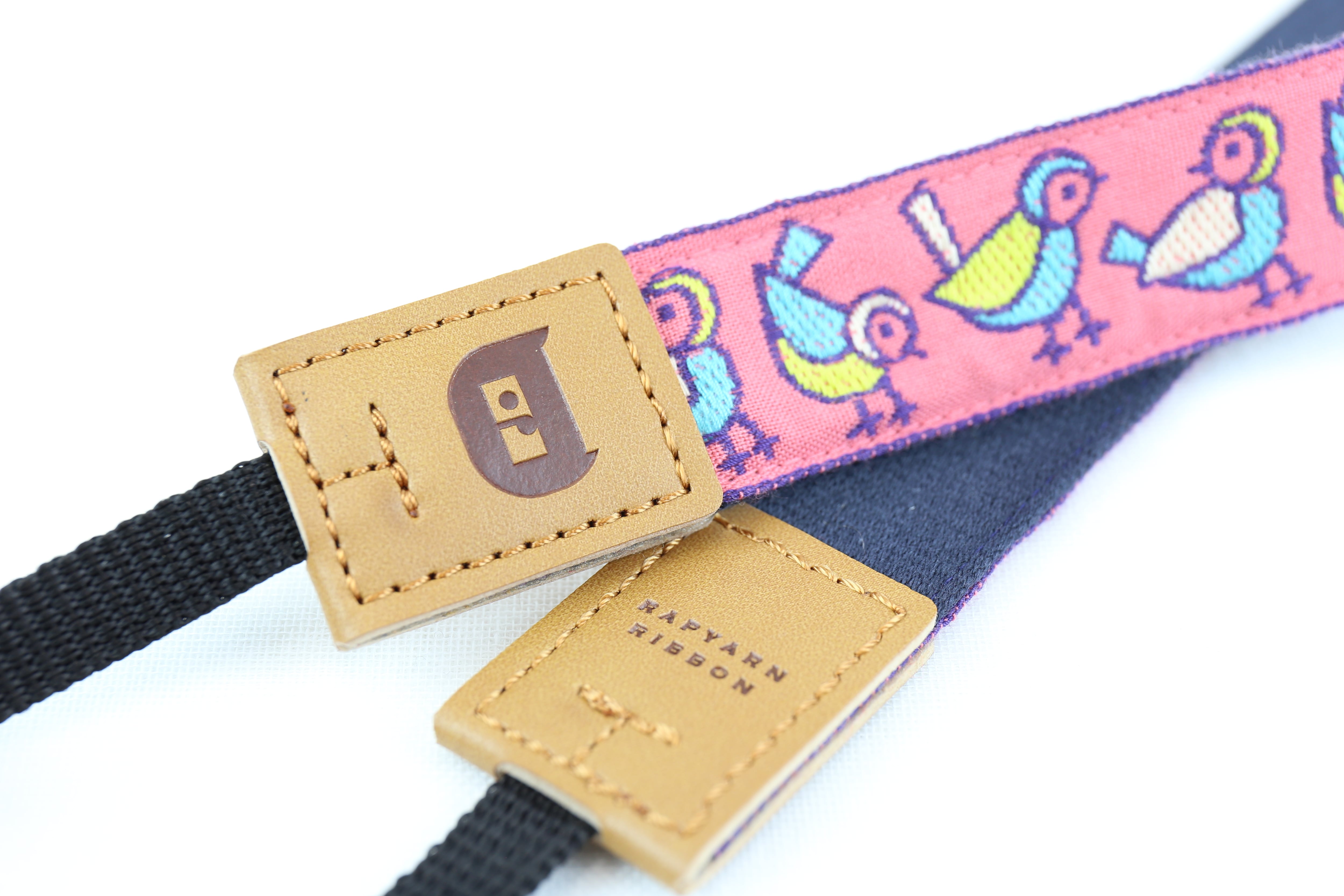 全3色 ことり柄 オリボンカメラストラップ | レピヤンリボン