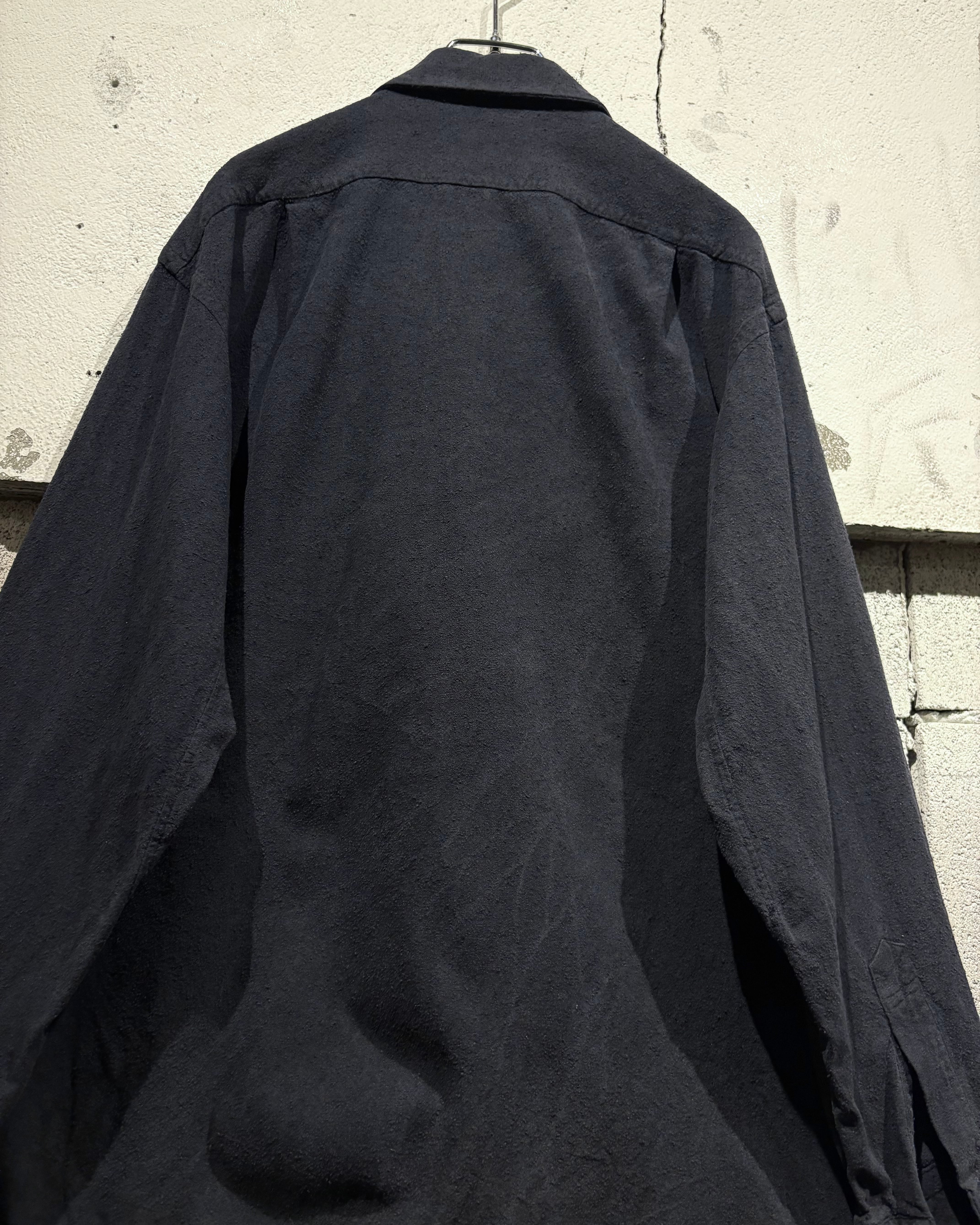 Caka otto】40's〜50's “TAKIYA” Custom-made Vintage L/S Raw Silk