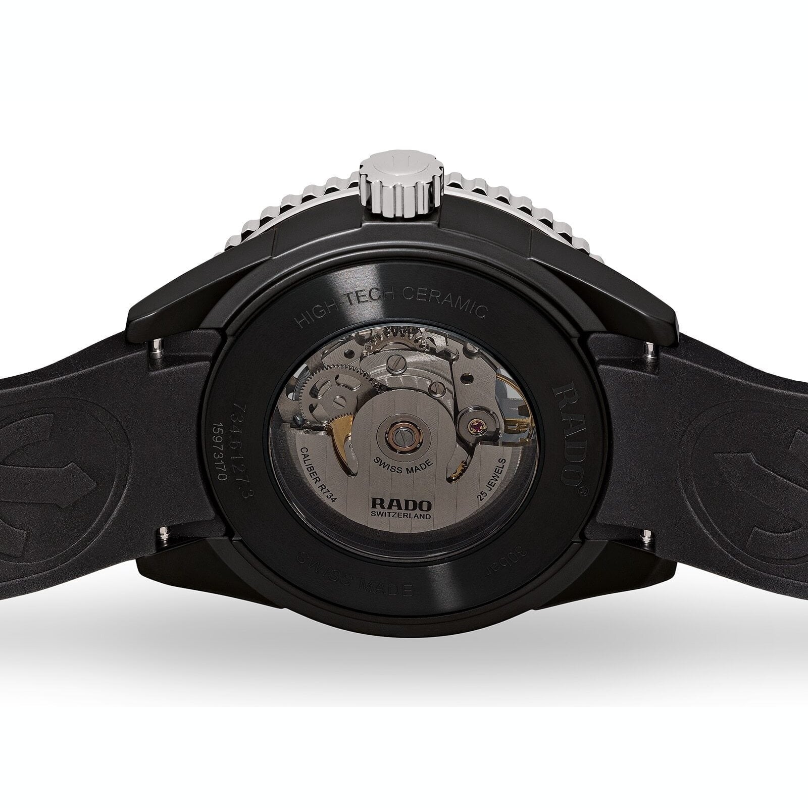 【RADO ラドー】Captain Cook High-Tech Ceramic キャプテンクック ハイテクセラミック（ブラックラバー）／国内正規品 腕時計
