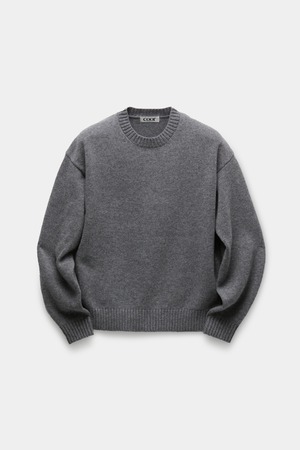 [COOR] Wool Crop Crewneck Sweater (Melange Gray) 正規品 韓国ブランド 韓国通販 韓国代行 韓国ファッション クール クーア クアー COOR 日本 店舗