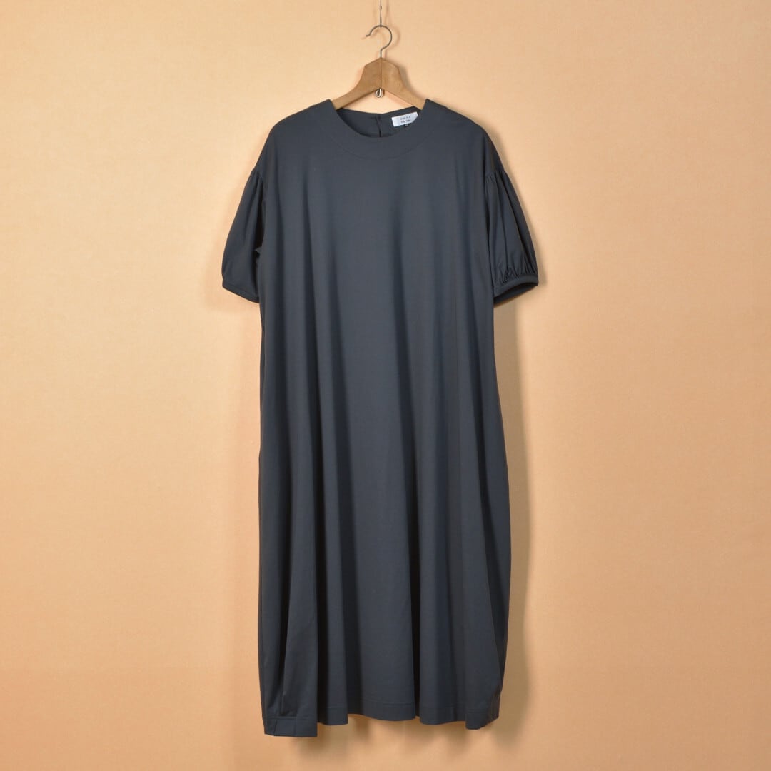 atelier naruse コットンカットソー コクーンワンピース  定価21450円 na-F03085 ワンピース 22SS ブラック レディース アトリエナルセ【中古】5-0706S∞ atelier naruse コットンカットソー コクーンワンピース 定価21450円