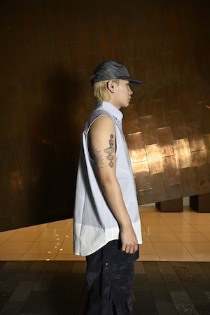 【26SS】Feng Chen Wang フェンチェンワン / Stripe Sleeveless Shirt