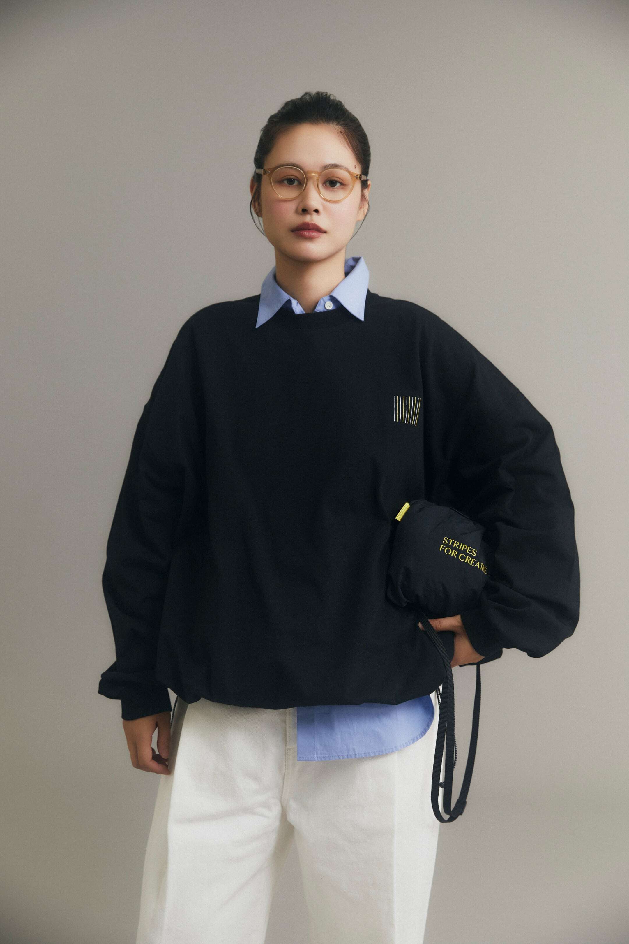 YGM×SFC SUPER BIG LS TEE 黒　L YGM×SFC SUPER BIG LS TEE | Yes Good Market ONLINE