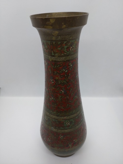 インドの真ちゅう製の花器