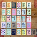 ギフトカード | Letterpress Letters, （レタープレスレターズ）368 Find Your Day - May 5月